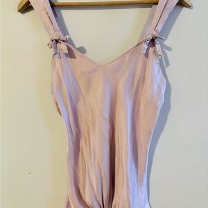 La SENZA 100% silk Light Pink Tank